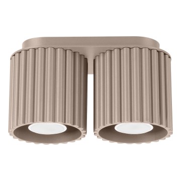 AURA spotlight 2xGU10/10W/230V taupe