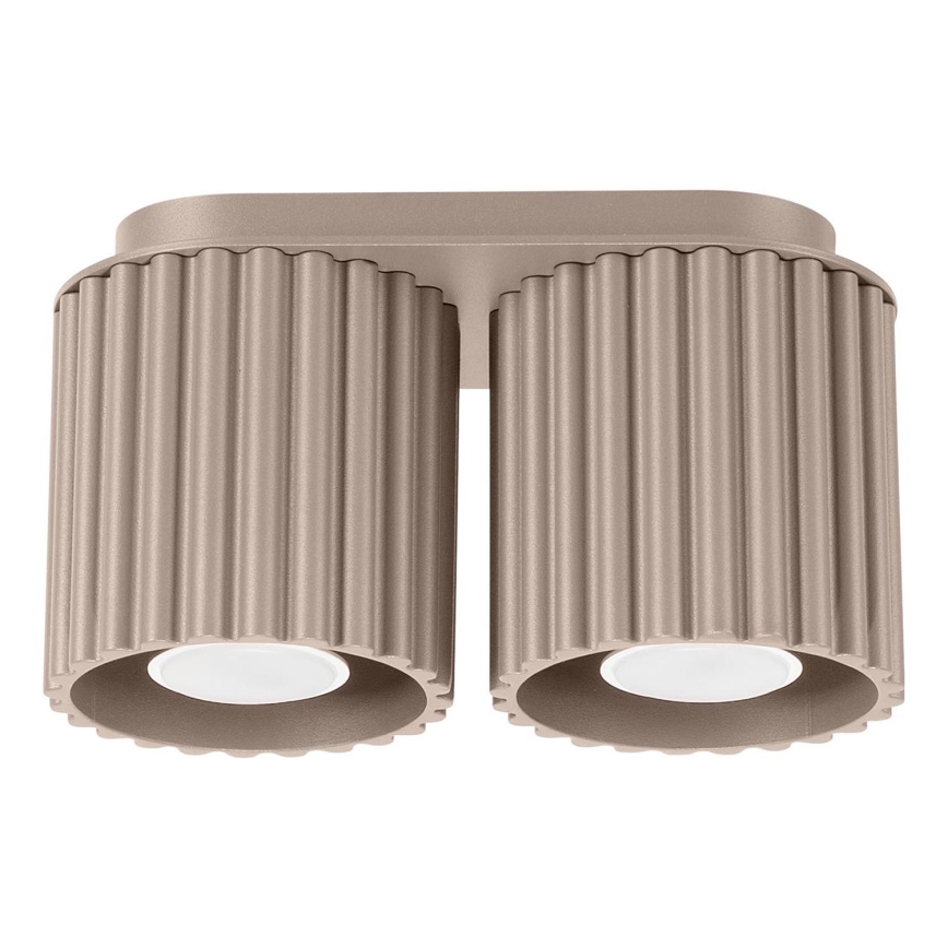AURA spotlight 2xGU10/10W/230V taupe