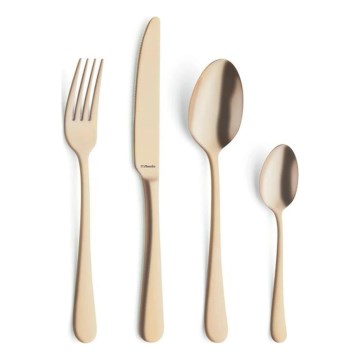 AUSTIN 24-piece Stainless Steel Cutlery Set, Gold