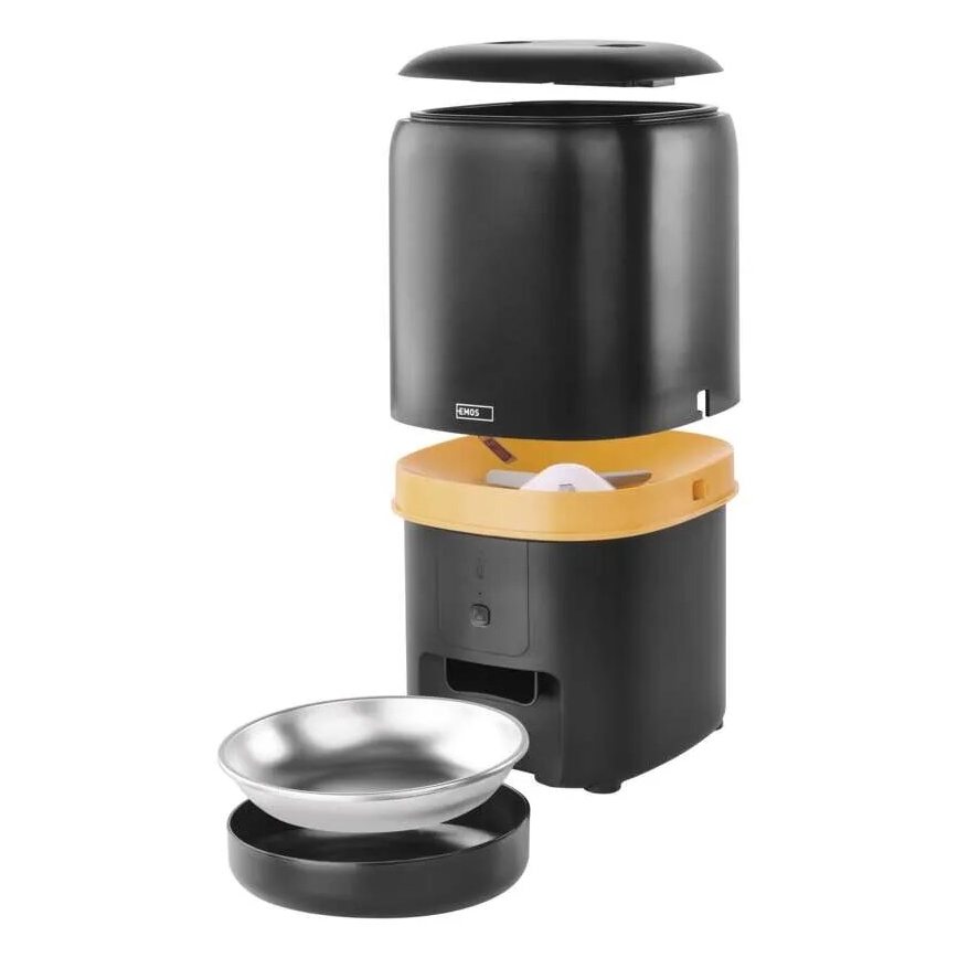 Automatic feed dispenser 4 l/5V/3xD black Wi-Fi