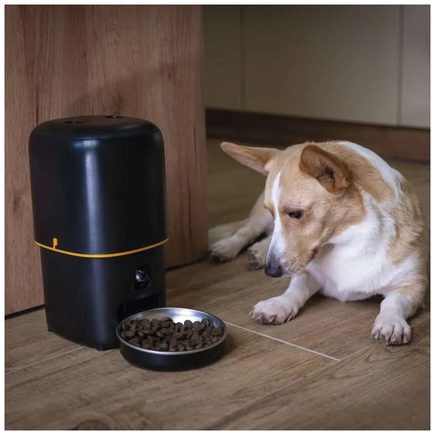 Automatic feed dispenser with a microphone and camera 4l/5V/3xD Wi-Fi