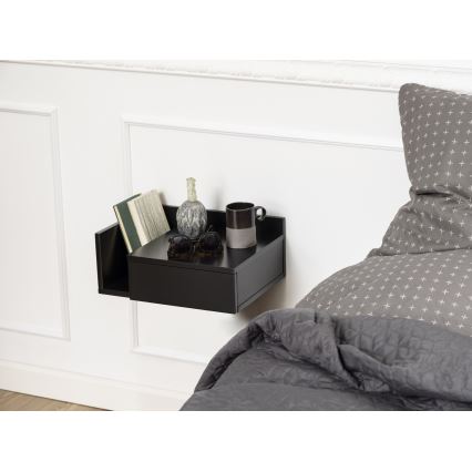 AVA Bedside Table 40 x 32 cm, Black