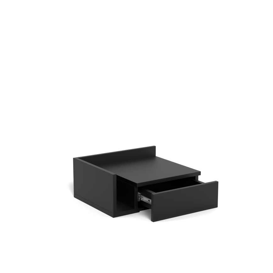 AVA Bedside Table 40 x 32 cm, Black