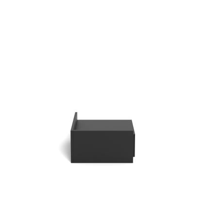 AVA Bedside Table 40 x 32 cm, Black