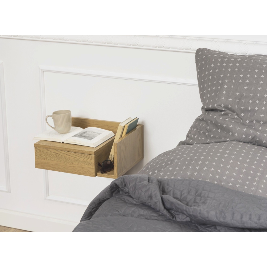 AVA Bedside Table 40 x 32 cm, Oak