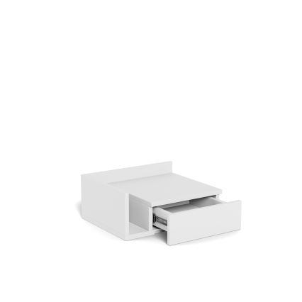AVA Bedside Table, 40 x 32 cm, White