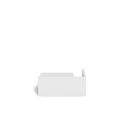 AVA Bedside Table, 40 x 32 cm, White