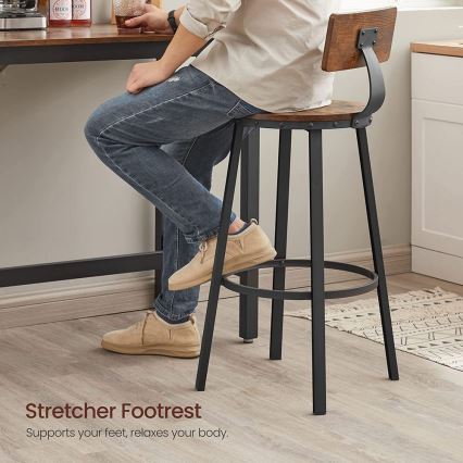 AVEN Bar Stool Brown/Black