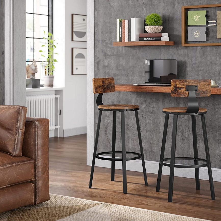 AVEN Bar Stool Brown/Black