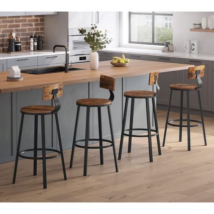 AVEN Bar Stool Brown/Black