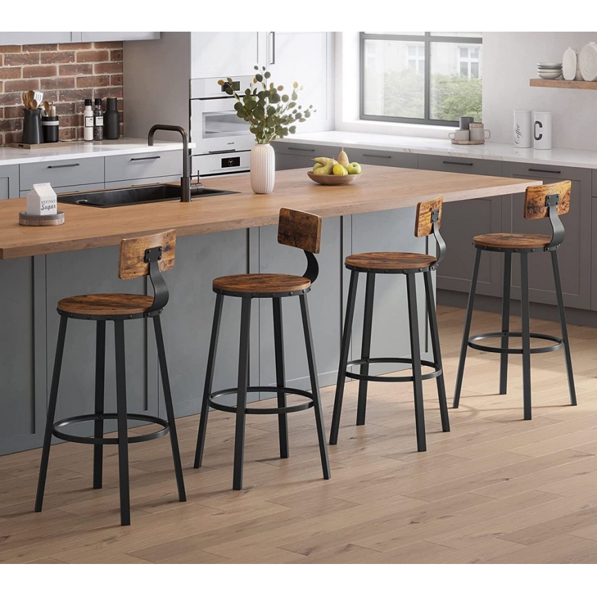 AVEN Bar Stool Brown/Black