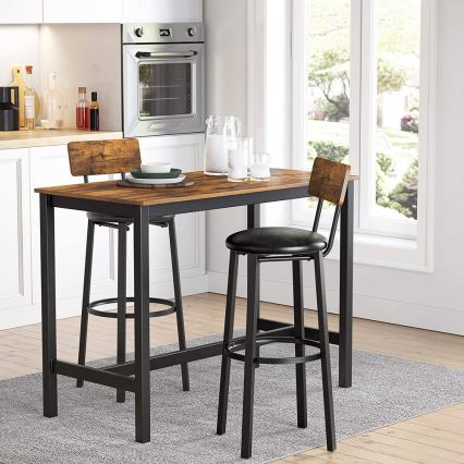 AVEN Bar Stool Brown/Black
