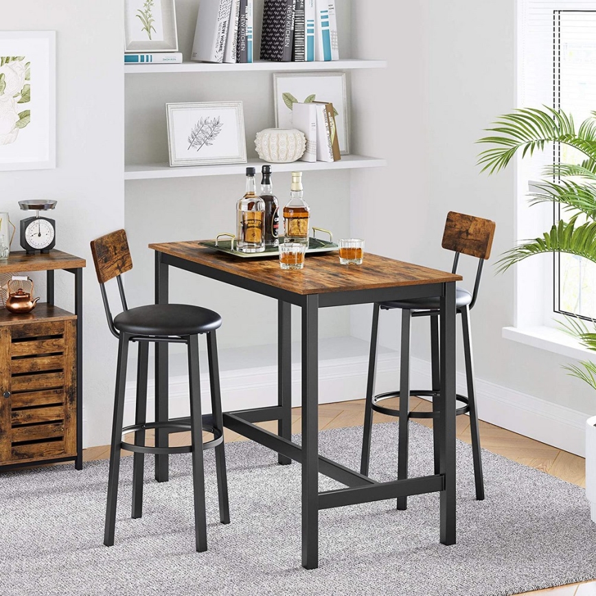 AVEN Bar Stool Brown/Black