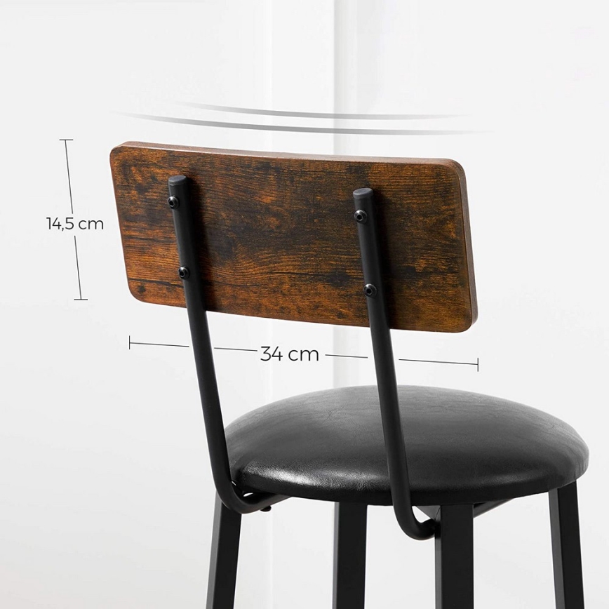 AVEN Bar Stool Brown/Black
