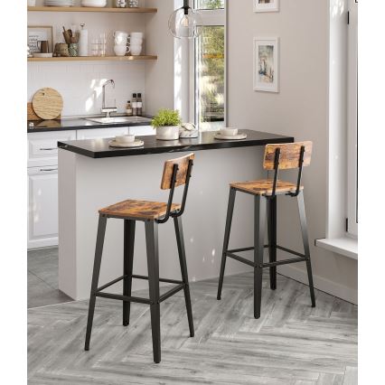 AVEN Bar Stool Brown/Black