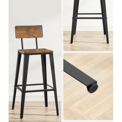 AVEN Bar Stool Brown/Black