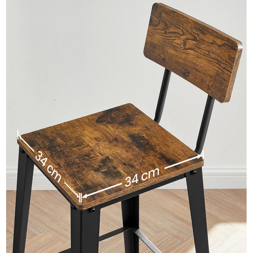 AVEN Bar Stool Brown/Black