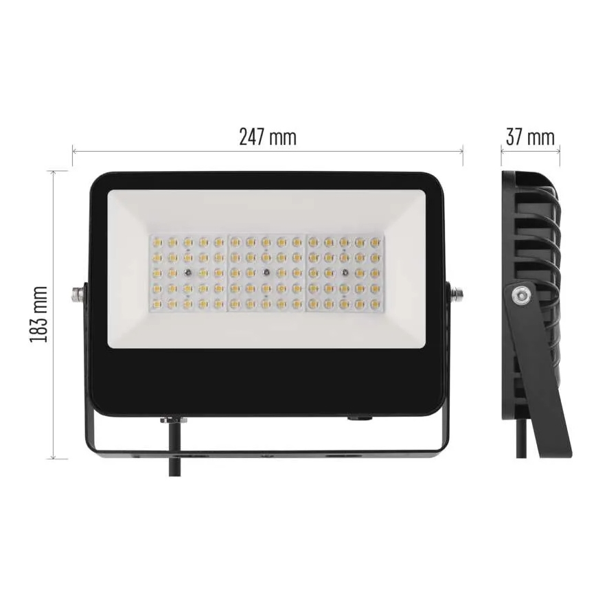 LED Floodlight AVENO LED/48W/230V 4000K 7200 lm IP66 black