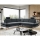 AVESTA L-shaped upholstered corner sofa bed with storage, anthracite