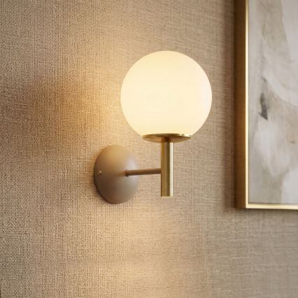 AWINION Wall Light 1xE27/15W/230V Beige/Gold