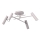 AXION Surface-mounted ceiling light 4x GU10 / 8W / 230V