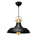 AYD Pendant Light 1xE27/40W/230V Black/Gold