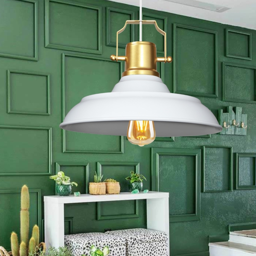 AYD Pendant Light 1xE27/40W/230V White/Gold