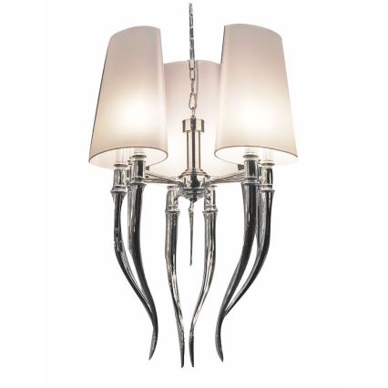 Azzardo AZ0028 - Chandelier on a string DIABLO 6xE14/11W/230V white