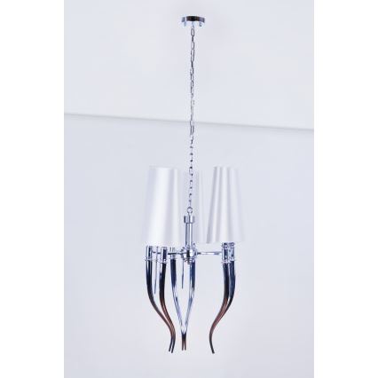 Azzardo AZ0028 - Chandelier on a string DIABLO 6xE14/11W/230V white