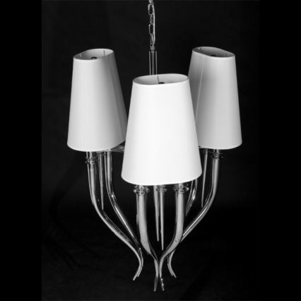 Azzardo AZ0028 - Chandelier on a string DIABLO 6xE14/11W/230V white