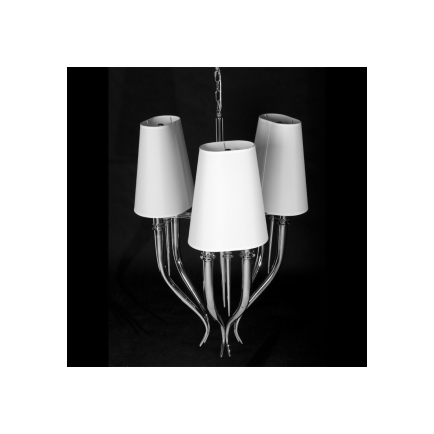 Azzardo AZ0028 - Chandelier on a string DIABLO 6xE14/11W/230V white