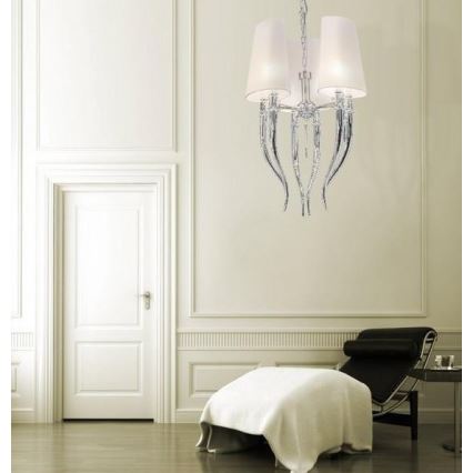 Azzardo AZ0028 - Chandelier on a string DIABLO 6xE14/11W/230V white