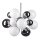 Azzardo AZ0110 - Pendant chandelier NOBLE 10xG4/20W/230V