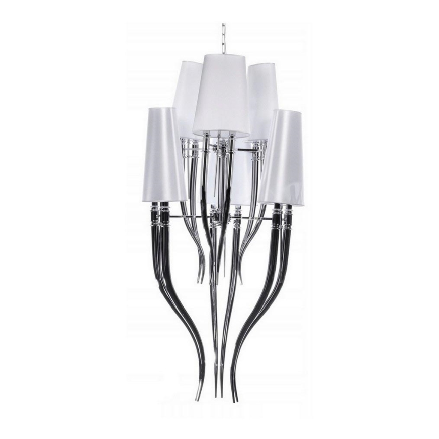Azzardo AZ0173 - Chandelier on a chain DIABLO 12xE14/11W/230V white