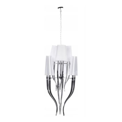 Azzardo AZ0173 - Chandelier on a chain DIABLO 12xE14/11W/230V white