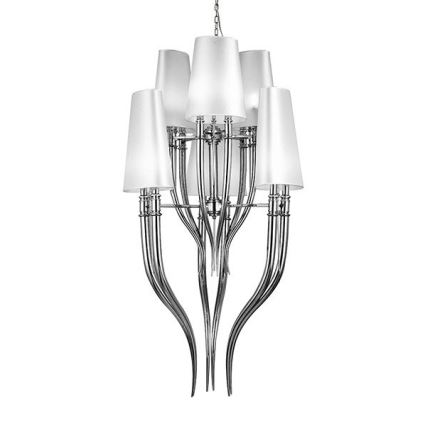 Azzardo AZ0173 - Chandelier on a chain DIABLO 12xE14/11W/230V white