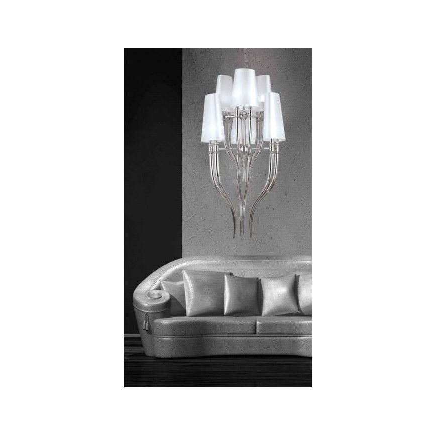 Azzardo AZ0173 - Chandelier on a chain DIABLO 12xE14/11W/230V white