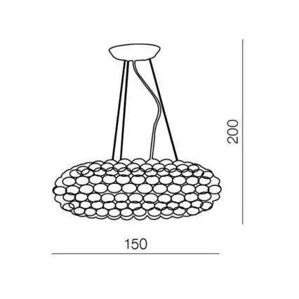Azzardo AZ0289 - Chandelier on a string ACRYLIO 6xT5/40W/230V