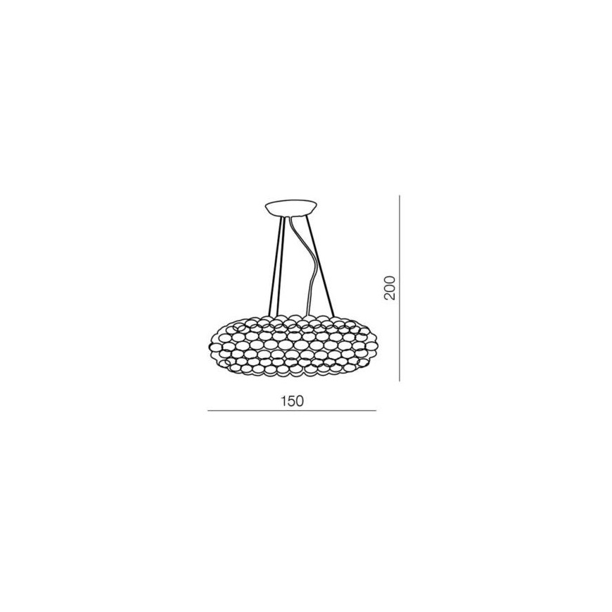 Azzardo AZ0289 - Chandelier on a string ACRYLIO 6xT5/40W/230V