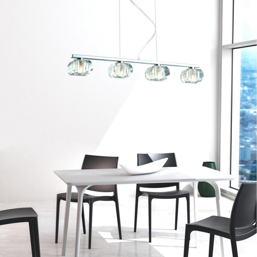 Azzardo AZ0493 - Chandelier on a string RUBIC 4xG9/40W/230V