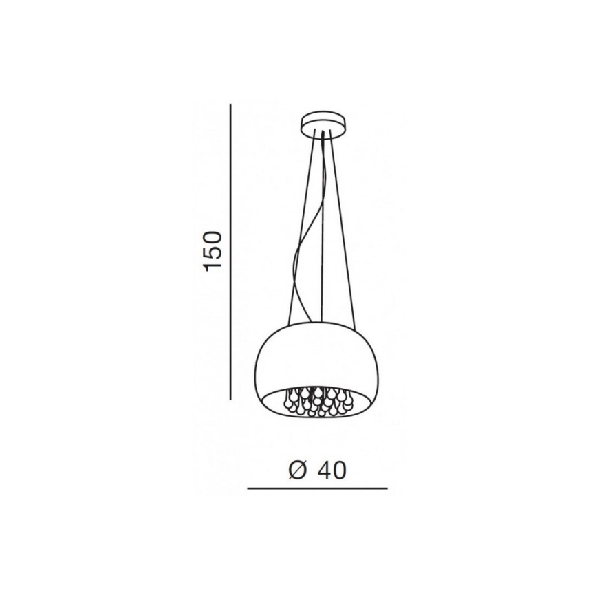 Azzardo AZ0699 - Ceiling light BURN 5xG9/40W/230V