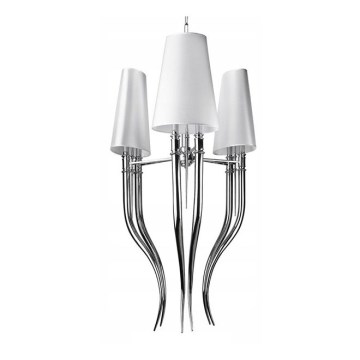 Azzardo AZ1232 - Chandelier on a chain DIABLO 6xE14/11W/230V white