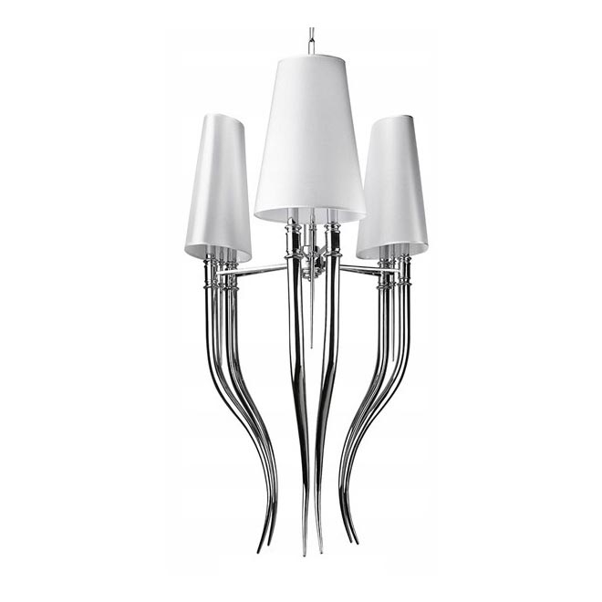 Azzardo AZ1232 - Chandelier on a chain DIABLO 6xE14/11W/230V white