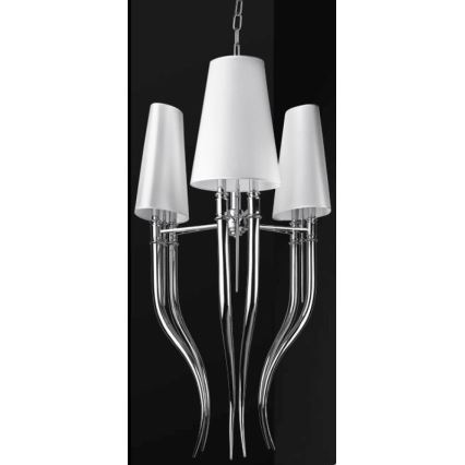 Azzardo AZ1232 - Chandelier on a chain DIABLO 6xE14/11W/230V white