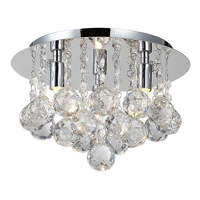 Azzardo AZ1285 - Crystal ceiling light BOLLA 3xG9/40W/230V