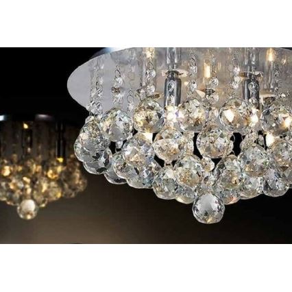 Azzardo AZ1285 - Crystal ceiling light BOLLA 3xG9/40W/230V