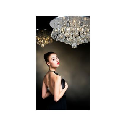 Azzardo AZ1286 - Crystal ceiling light BOLLA 5xG9/40W/230V