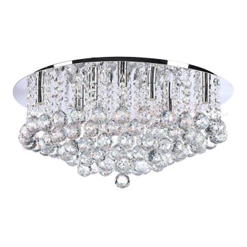 Azzardo AZ1288 - Crystal ceiling light BOLLA 10xG9/40W/230V