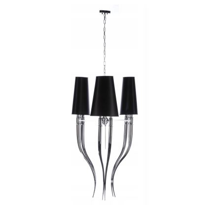 Azzardo AZ1344 - Chandelier on a chain DIABLO 6xE14/11W/230V black