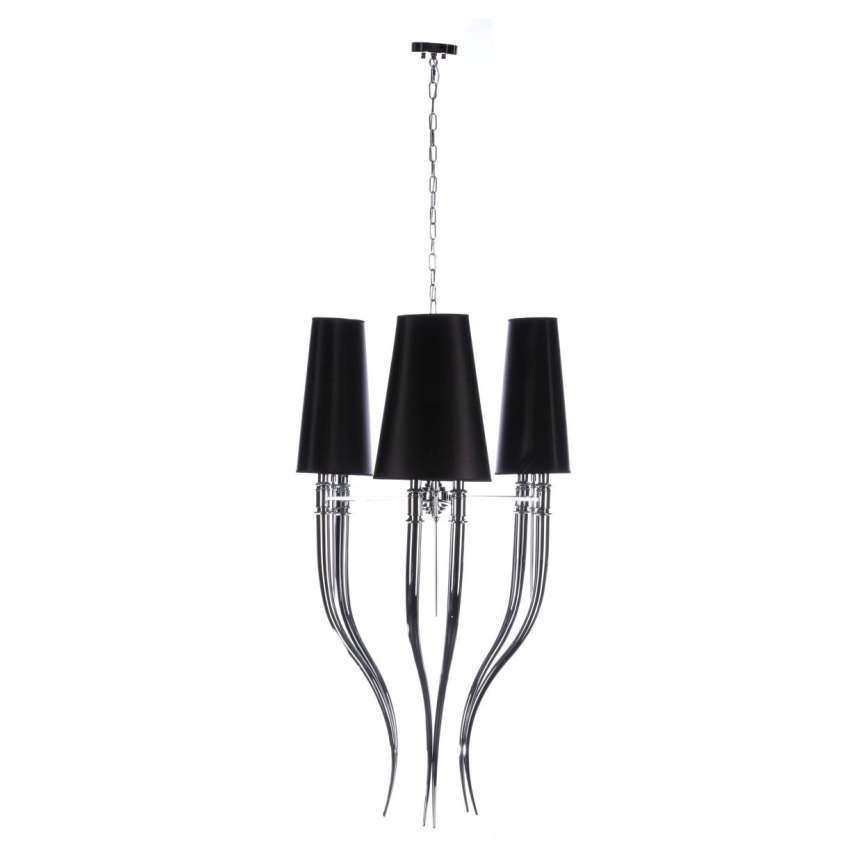 Azzardo AZ1344 - Chandelier on a chain DIABLO 6xE14/11W/230V black